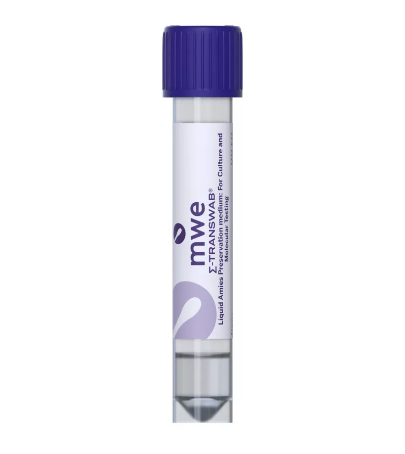 Liquid Amies 1ml with no swab front perspective