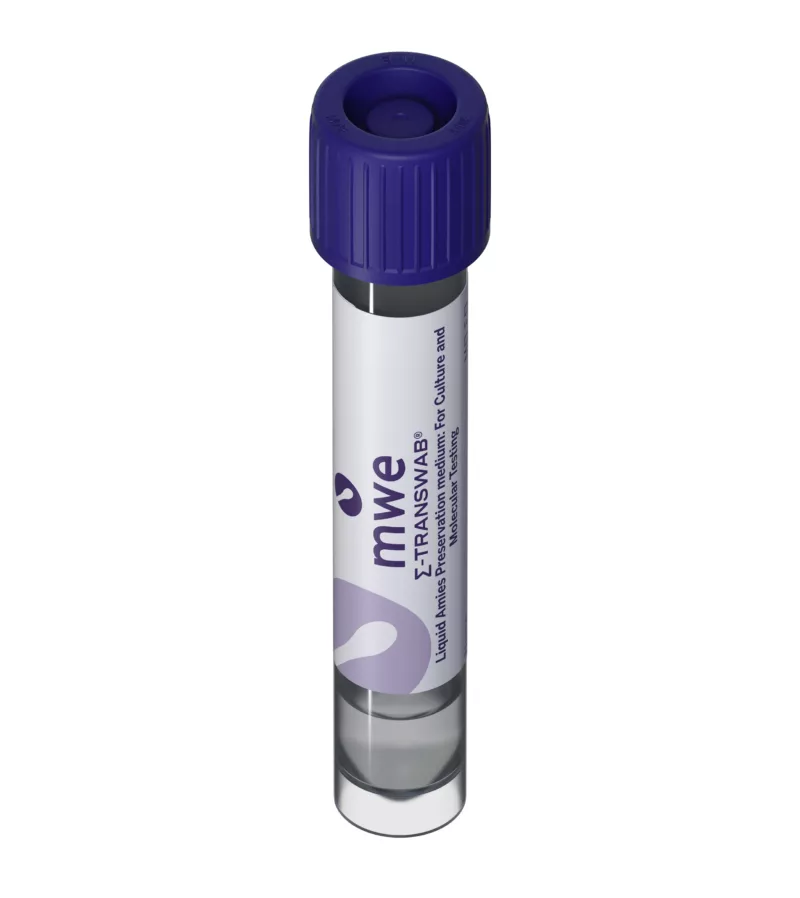 Liquid Amies 1ml with no swab orthographic perspective