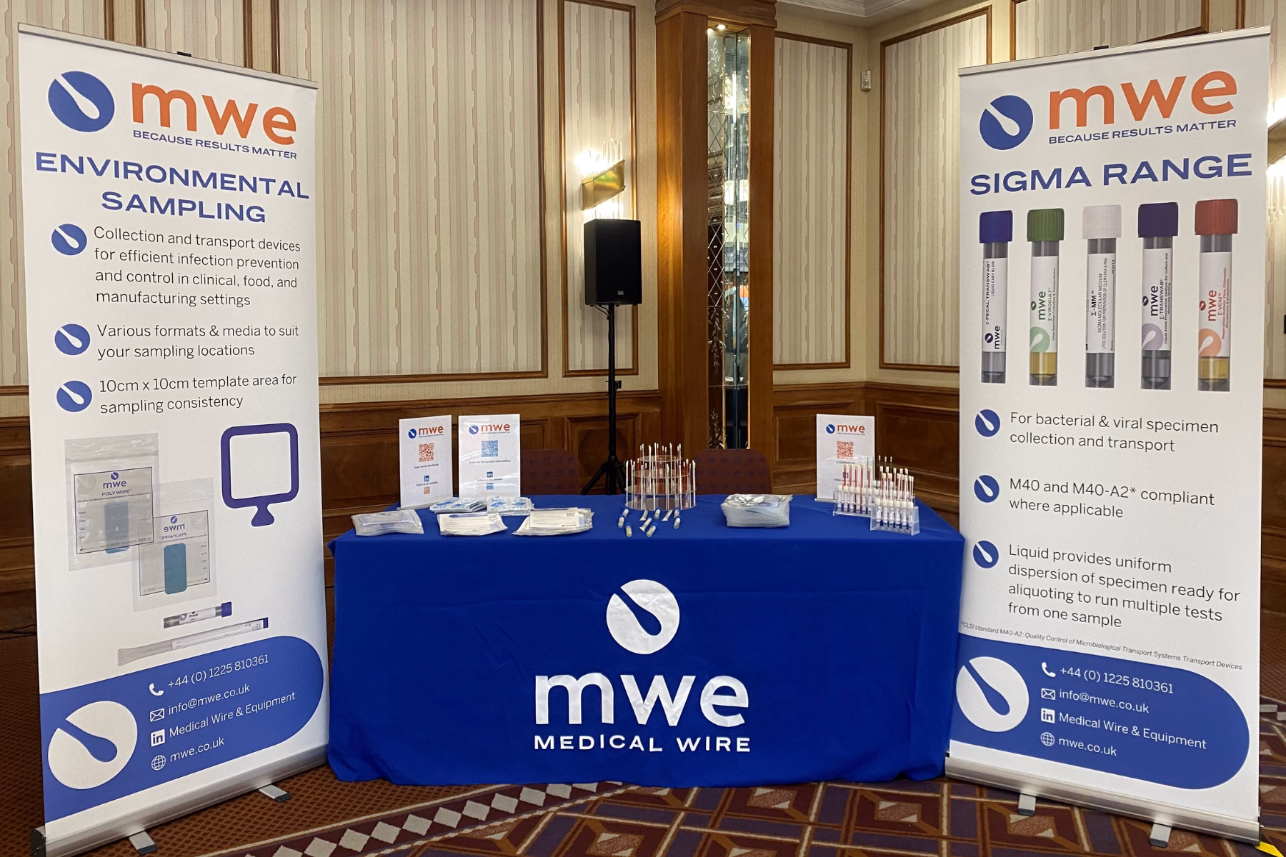 MWE at Infection Prevention and control conference 2025 showcasing polywipe for environmental sampling and self-collection U-SWAB for MRSA Screening