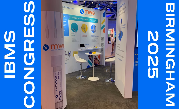 MWE BOOTH 302 AT IBMS CONGRESS 2025, BIRMINGHAM, UK SHOWCASING POINT OG CARE AND SELF-COLLECTION DEVICES