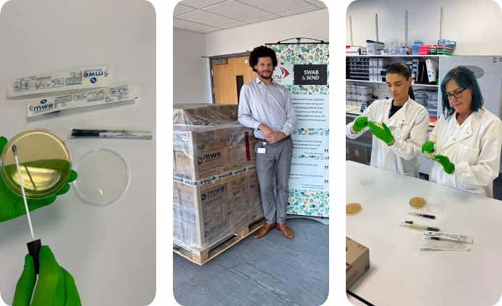 Swabs for citizen programme swab and send search for AMR antimicrobial super bug